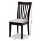 Baxton Studio Minette Gray Upholstered Espresso Brown Finished Wood Dining Chair, PK4 153-9398 - alternate 5